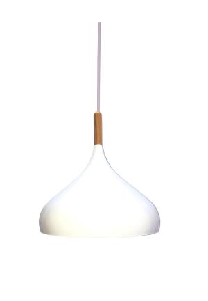 Campana Blanca/Madera 33cm PLA-3325