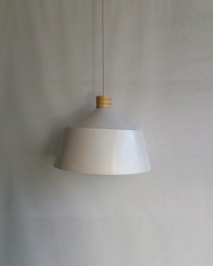 Campana Blanca/Madera 40cm