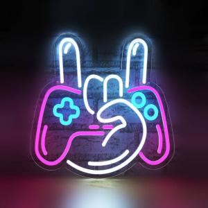 Cartel Neón Gamer Cool 30x26