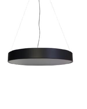Colgante LED Negro Circular 48W 60cm WK005