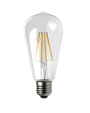 Lamp.Pera Transparene LED 8W Calida E27