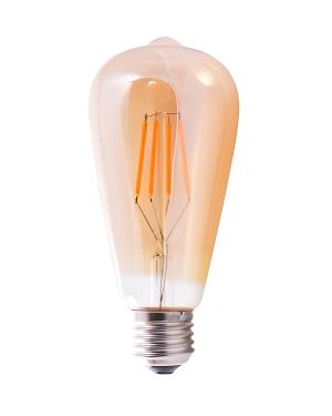 Lámpara Pera 8W Ambar LED E27