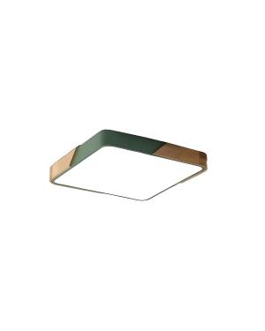 Plafón LED Moro Verde 23cm Cuadrado 12W