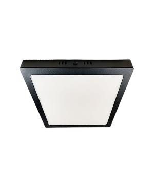 Plafón LED Negro 24W Cuadrado Frío