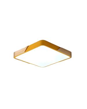 Plafon Moro Amarillo 23cm Cuadrado 12W