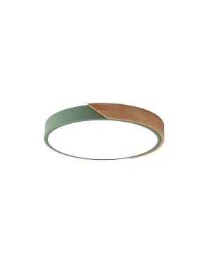 Plafón Moro Verde 23cm Redondo 12W