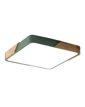 Plafón Moro Verde 50cm Cuadrado 38W