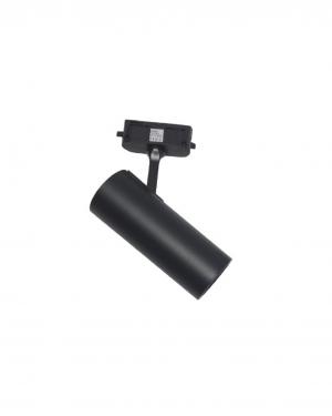 Spot Cilindro GU10 P/Riel Negro