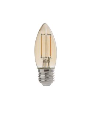 Vela LED Filamento 4W E27 Ambar