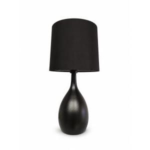 Veladora Metálica Negra C/Pantalla 40cm